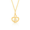 Diamond heart necklace | 14k gold | Mom Jewelry