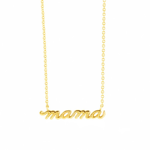 Mama necklace | 14K gold | Script
