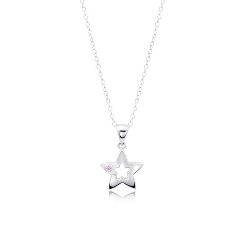 Girls Necklace Star | Silver - Kids Jewelry