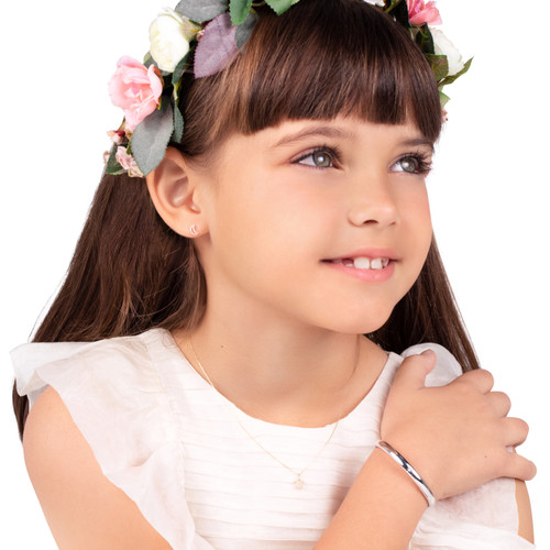 Children's bracelet with diamond | Sterling silver