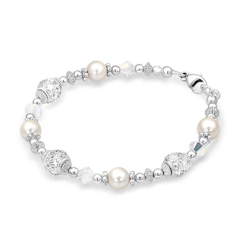 Baby Bracelet | Girls Communion Bracelet - Silver