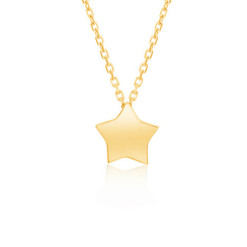 Mini Wishing Star Necklace | 14K Gold - The Jeweled Lullaby