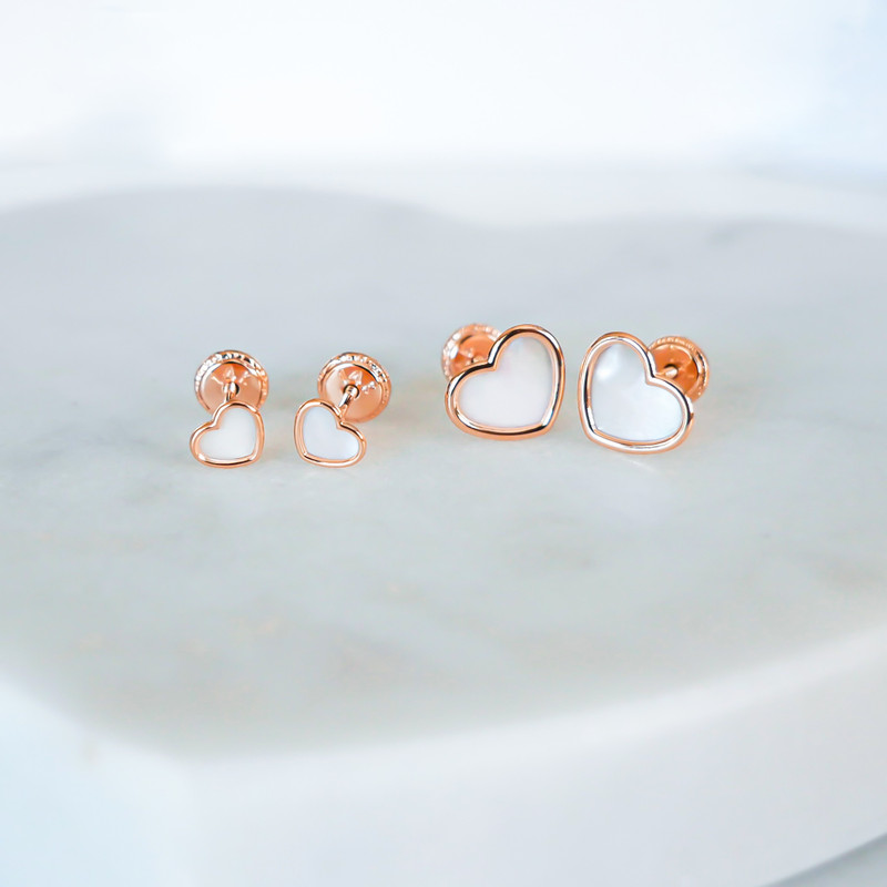 Mother Of Pearl Earrings In Gold By Lagu Bandhu - Lagu Bandhu