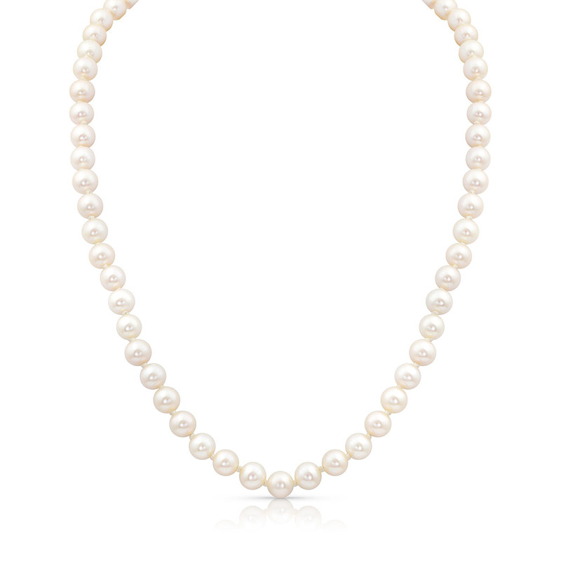 Girls pearl necklace | White