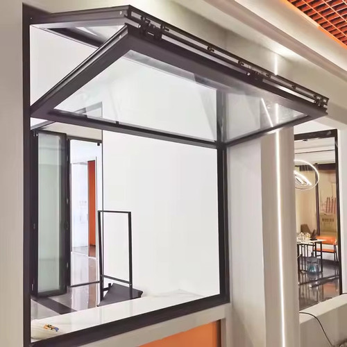 60"x42" custom energy-efficient aluminum folding up window