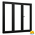120"X80" CUSTOM ENERGY EFFICIENT ALUMINUM BIFOLD DOOR