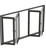 96"x48" custom energy efficient aluminum bifold window