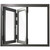 36"x48" custom energy-efficient aluminum bifold window