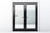 32"X96" CUSTOM ENERGY-EFFICIENT ALUMINUM FRENCH DOOR