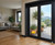 72" x96 " Custom Energy Efficient Aluminum Bifold Door