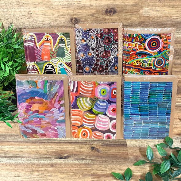 Australian made greeting and gifts cards featuring desigsn by Australian Aboriginal artists