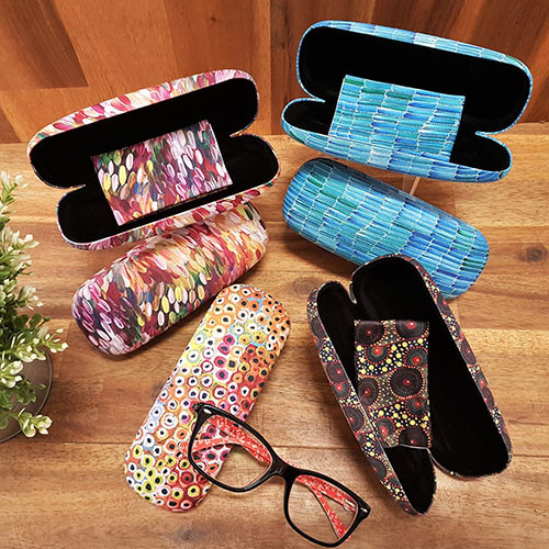 Reading or sunglasses cases - featuring Indigenous designs by Australian Aboriginal artists