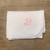 Girls 3 letter monogram blanket Closeup
