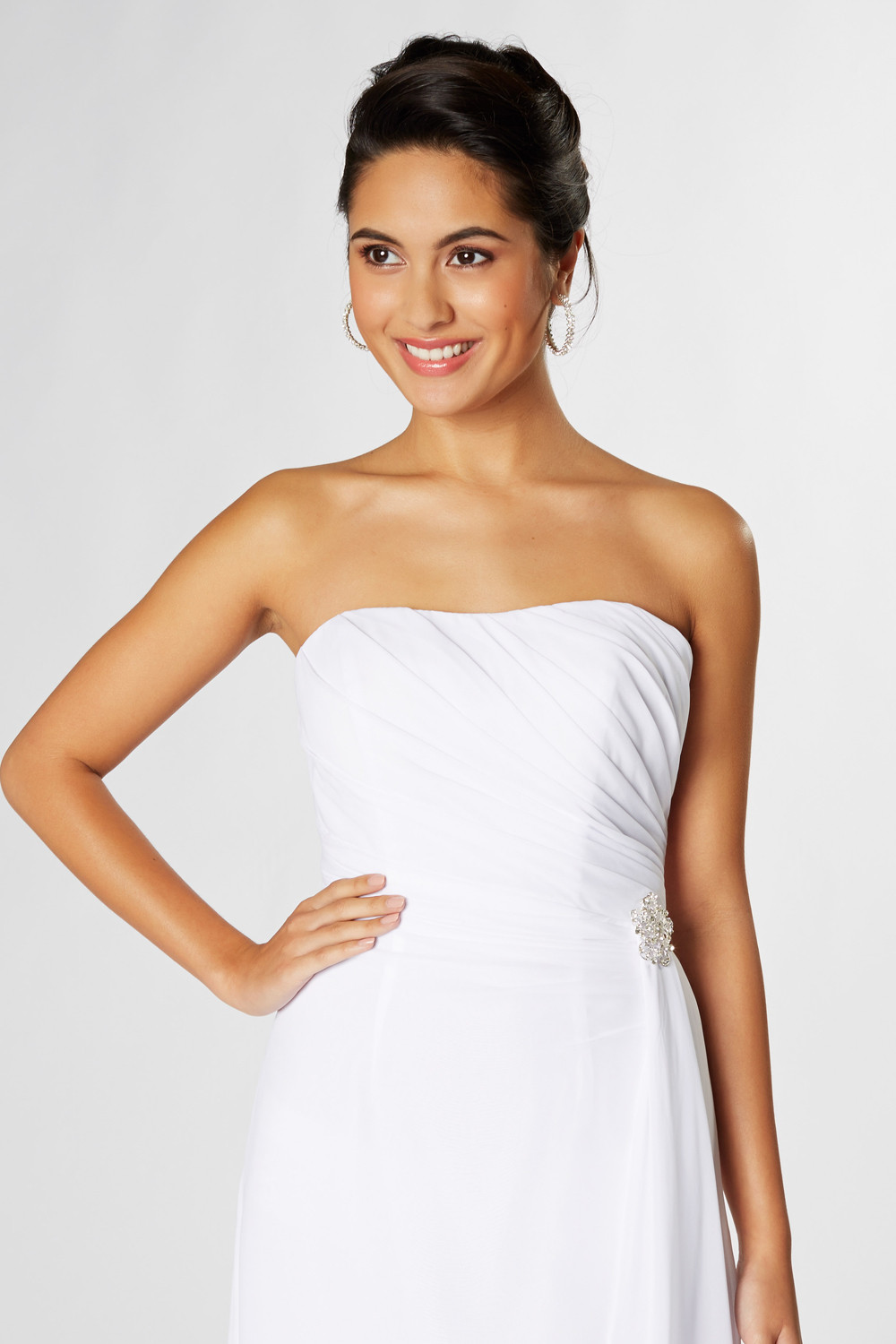 rachel's bridesmaid dress Sweetheart Neck Chiffon Convertible Multi-Way Dresses – Alizeal main image 0