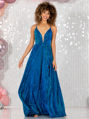 Tiffanys Taylor shimmer fabric prom dress.
