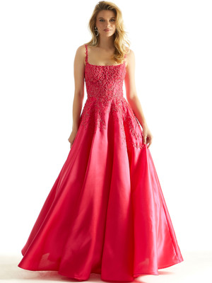 Mori Lee 49026 Satin and Beaded Lace Prom and Evening Dress
