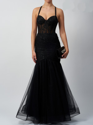 Mascara MC113214 Fitted Lace Prom and Evening Dress