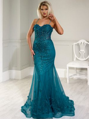 Angel Forever AF0144  Beaded Fishtail Prom and Evening Dress