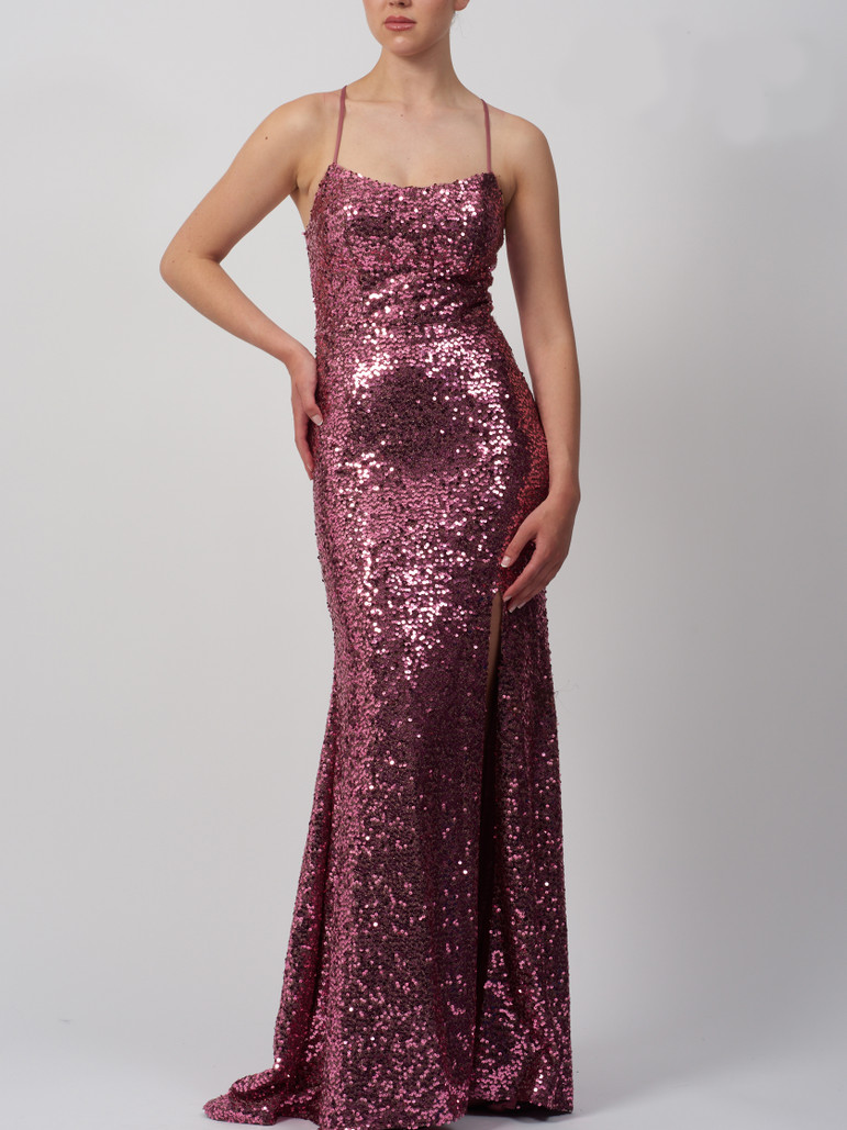 Mascara MC18315 Sequin Sheath Prom and Evening Dress