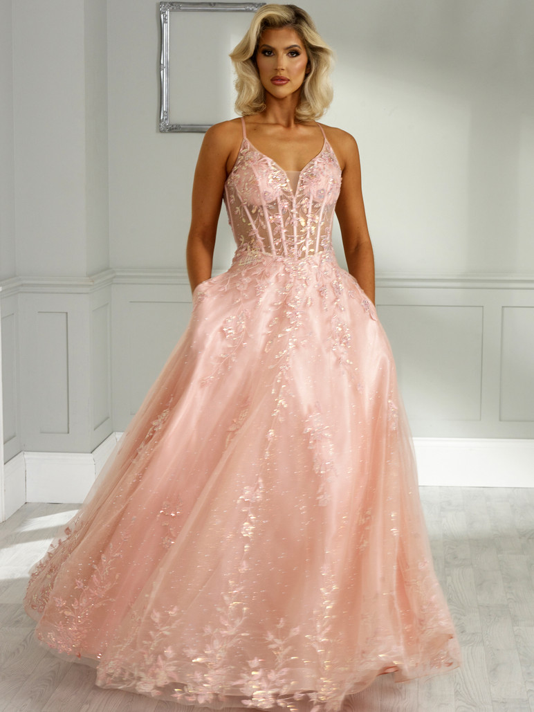 Angel Forever AF2444 Sparkle Ballgown Prom and Evening Dress