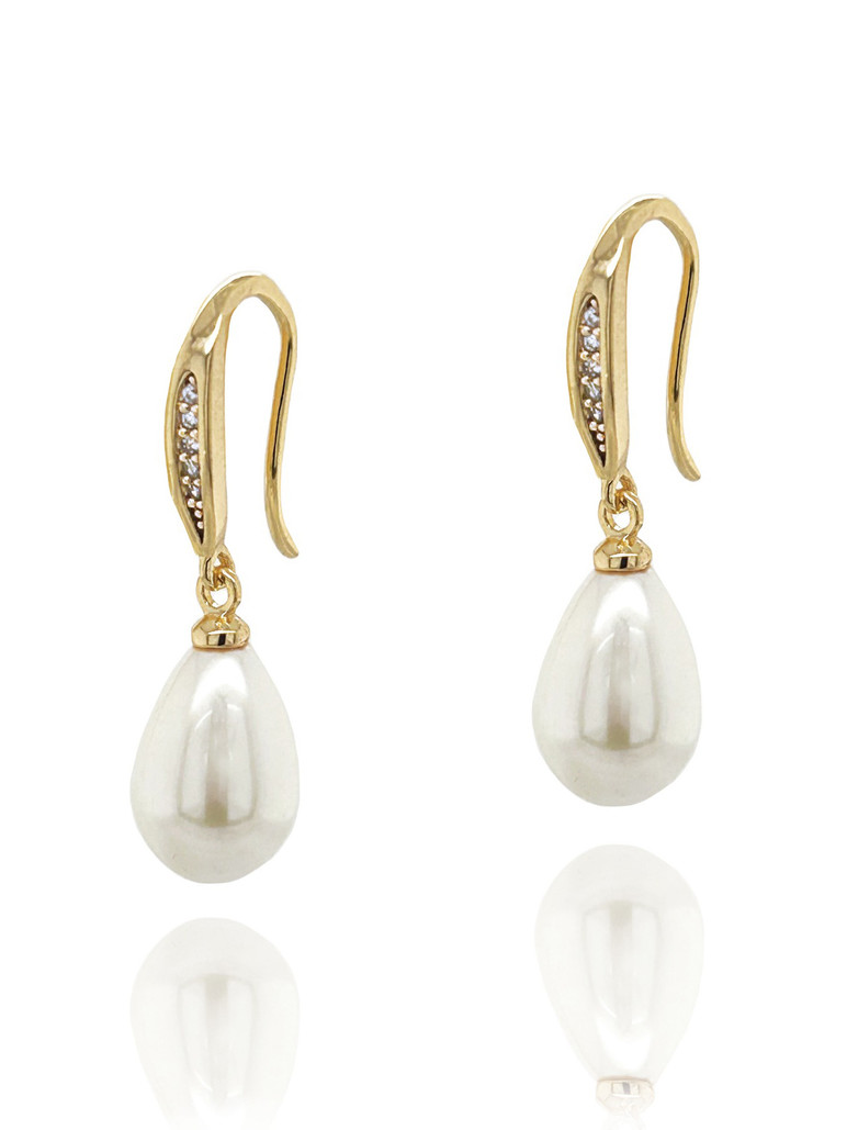Ivory and Co Salford Pearl and Crystal Bridal Earrings