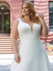 JULIETTA 3374 SATIN IVORY A-LINE