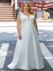 JULIETTA 3374 SATIN IVORY A-LINE