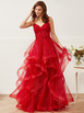 Angel Forever AF42224 Red Ruffled Dress