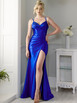 Angel Forever AF1034 Satin Sheath Prom and Evening Dress