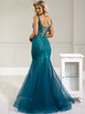 Angel Forever AF0244 Beaded Tulle Fishtail Prom and Evening Dress