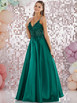 Tiffanys Hayden Satin and Lace Ballgown Prom and Evening Dress