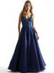Mori Lee 49044 Satin and Lace Ballgown Prom and Evening Dress