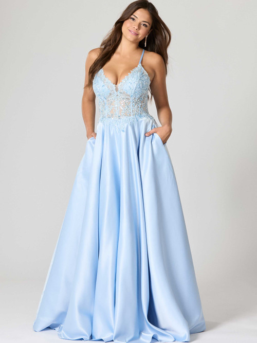 marissa prom dress Marissa Sage Detachable Dress 2/4