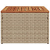  Garden Table Beige and Brown PE Rattan Small Durable A949-366064