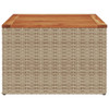  Garden Table Beige and Brown PE Rattan Small Durable A949-366064