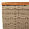  Garden Table Beige and Brown PE Rattan Small Durable A949-366064