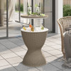  Ice Cooler Table Light Brown Polypropylene Medium Convertible A949-364158