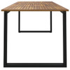  Garden Table Brown Solid Acacia wood 78.7 x 35.4 x 29.5 in A949-319514