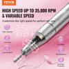 VEVOR Electric Rechargeable Nail Drill, 35,000RPM Portable Cordless Nail E File Machine, LCD-Displa E415-CDSMJDMJBXSZQW53MV9