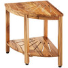 VEVOR Corner Teak Shower Bench, 18.5" Height 15.5" Radius, 100% Teak Wood Corner Shower Beach, 500  E415-CWDYM155INCHU2J0YV0