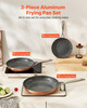 Frying Pan Skillet, Aluminum Egg Fry Pans, 3 Piece (8, 10, 12 in), Nonsitck Ceramic Heavy-Duty Ski E415-LCGSJTTCTC81TK7PX001V0  Frying Pan Skillet, Aluminum Egg Fry Pans, 3 Piece (8, 10, 12 in), Nonsitck Ceramic Heavy-Duty Ski E415-LCGSJTTCTC81TK7PX001V0