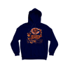 Chicago Bears navy blue hoodie featuring Bears Nation text and splatter graphic design premium limited edition fan gear Chicago Bears navy blue hoodie featuring Bears Nation text and splatter graphic design premium limited edition fan gear