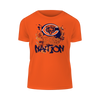 Chicago Bears bright orange t-shirt with Bears Nation splatter graphic design bold NFL fan apparel limited edition release Chicago Bears bright orange t-shirt with Bears Nation splatter graphic design bold NFL fan apparel limited edition release
