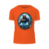 Chicago Bears bright orange t-shirt with fierce guardian bear over glowing city design exclusive limited edition fan gear Chicago Bears bright orange t-shirt with fierce guardian bear over glowing city design exclusive limited edition fan gear