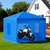 Compact folded paint booth tent in included storage bag, easy to transport and store