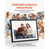 Digital Picture Frame 10.1 Inch, 1280x800 HD IPS Touch Screen Electronic Photo Frame, 32GB Memory,  E415-CKPSZXK101IN5B6VN001V1