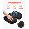 Breathable, removable, washable cover of memory foam seat cushion with textured fabric for airflow