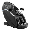 Dual-Core 4D+3D full body massage chair front view with electric extendable footrest, extended SL track, heated lumbar zone, and full-body airbags, designed for home wellness and AI voice control.