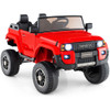 24V 2 Seater Ride on Car 4WD/2WD Switchable for Kids with Remote for Ages 3+-Black B593-TQ10350US