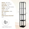 64 Inches Floor Lamp with 3-Level Dimmable LED Bulbs and Rotatable LED Poles-Walnut B593-EU10080US
